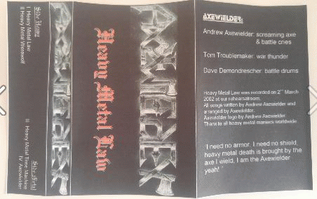 Axewielder : Heavy Metal Law (Demo)